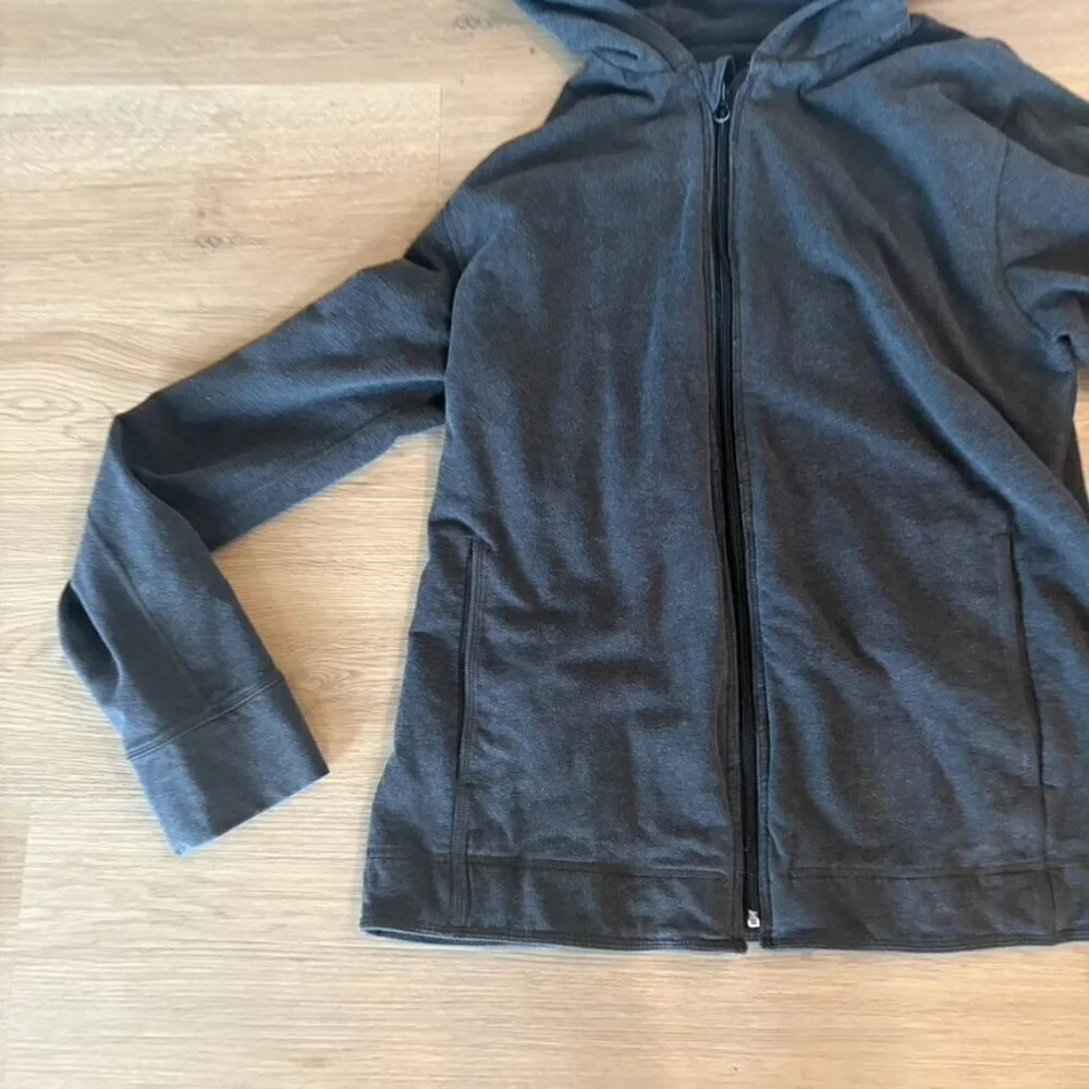 ** Lululemon Mens Full Zip Hoodie Gray Size Large Long Sleeves sweatshirt